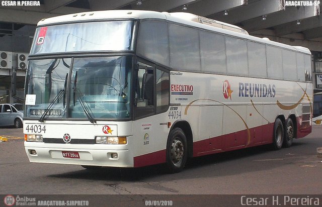 Empresa Reunidas Paulista de Transportes 44034 na cidade de Araçatuba, São Paulo, Brasil, por Cesar H. Pereira. Número da foto: #67634.