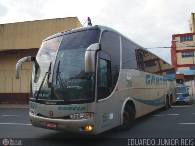 Viação Garcia 7820 na cidade de Sorocaba, São Paulo, Brasil, por EDUARDO - SOROCABUS. Número da foto: #68997.