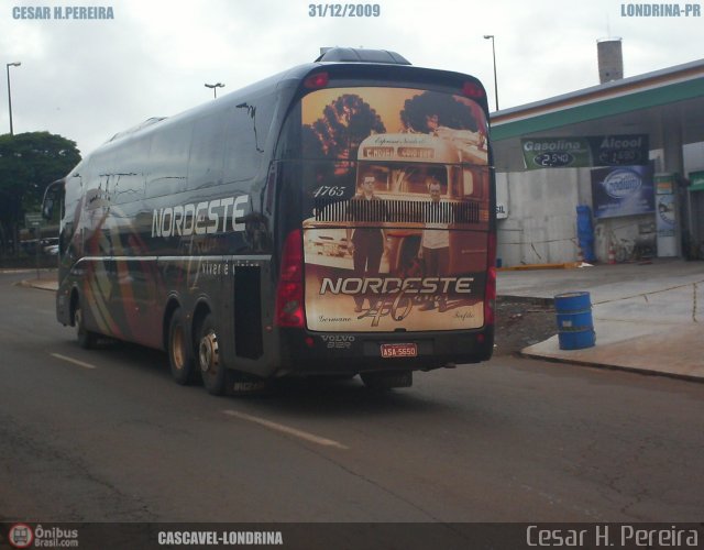 Expresso Nordeste 4765 na cidade de Londrina, Paraná, Brasil, por Cesar H. Pereira. Número da foto: #64940.