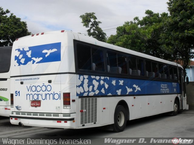 Viação Marumbi 51 na cidade de Curitiba, Paraná, Brasil, por Wagner Domingos Ivanesken. Número da foto: #71132.