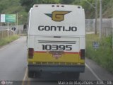 Empresa Gontijo de Transportes 10395 na cidade de Alvinópolis, Minas Gerais, Brasil, por Mairo de Magalhães. ID da foto: :id.