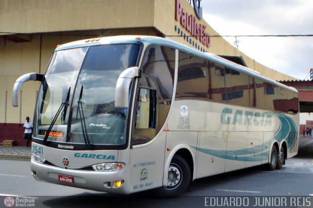Viação Garcia 7541 na cidade de Sorocaba, São Paulo, Brasil, por EDUARDO - SOROCABUS. Número da foto: #72503.