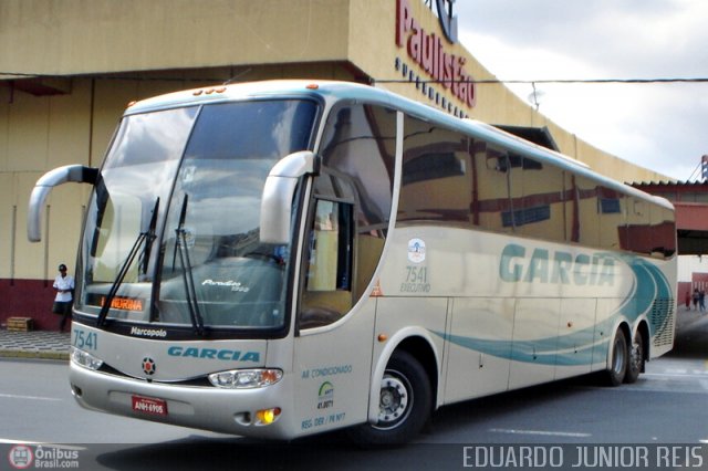 Viação Garcia 7541 na cidade de Sorocaba, São Paulo, Brasil, por EDUARDO - SOROCABUS. ID da foto: 72503.