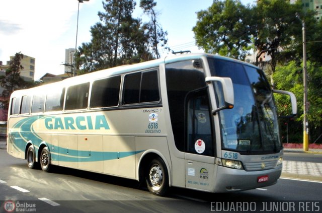 Viação Garcia 6518 na cidade de Sorocaba, São Paulo, Brasil, por EDUARDO - SOROCABUS. Número da foto: #72816.