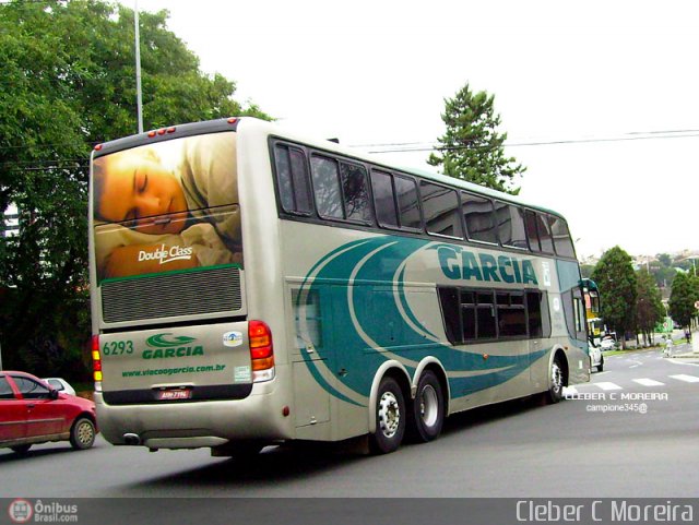 Viação Garcia 6293 na cidade de Sorocaba, São Paulo, Brasil, por Cleber C.  Moreira. Número da foto: #73331.