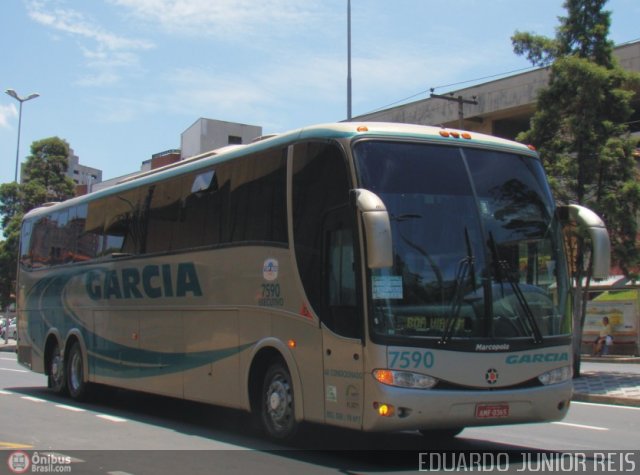 Viação Garcia 7590 na cidade de Sorocaba, São Paulo, Brasil, por EDUARDO - SOROCABUS. ID da foto: 65437.