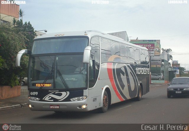 Expresso Nordeste 4499 na cidade de Londrina, Paraná, Brasil, por Cesar H. Pereira. Número da foto: #65854.