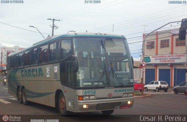 Viação Garcia 6956 na cidade de Londrina, Paraná, Brasil, por Cesar H. Pereira. Número da foto: #65849.