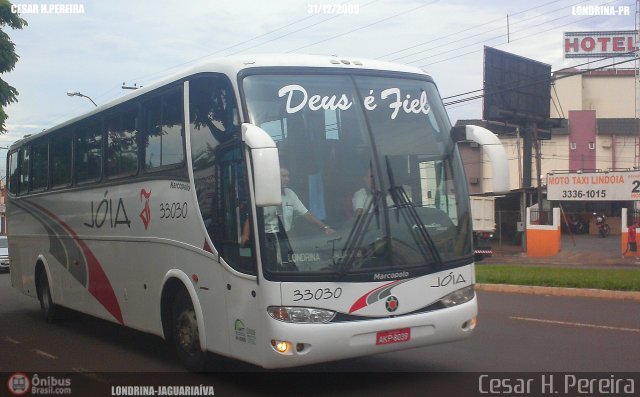 Viação Jóia > Expresso Jóia 33030 na cidade de Londrina, Paraná, Brasil, por Cesar H. Pereira. Número da foto: #65845.