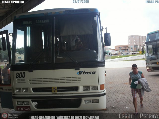 VINSA 800 na cidade de Imbaú, Paraná, Brasil, por Cesar H. Pereira. Número da foto: #65823.