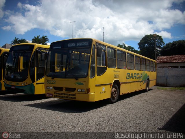 Viação Garcia 6833 na cidade de Mandaguaçu, Paraná, Brasil, por André Nordeste. Número da foto: #66472.