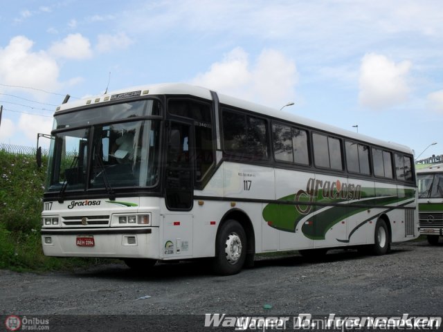 Viação Graciosa 117 na cidade de Curitiba, Paraná, Brasil, por Wagner Domingos Ivanesken. ID da foto: 66406.