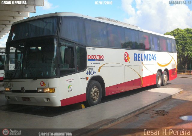 Empresa Reunidas Paulista de Transportes 44034 na cidade de Araçatuba, São Paulo, Brasil, por Cesar H. Pereira. Número da foto: #66827.