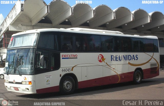 Empresa Reunidas Paulista de Transportes 44045 na cidade de Araçatuba, São Paulo, Brasil, por Cesar H. Pereira. ID da foto: 66828.