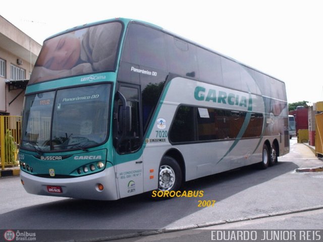 Viação Garcia 7020 na cidade de São Paulo, São Paulo, Brasil, por EDUARDO - SOROCABUS. Número da foto: #67231.
