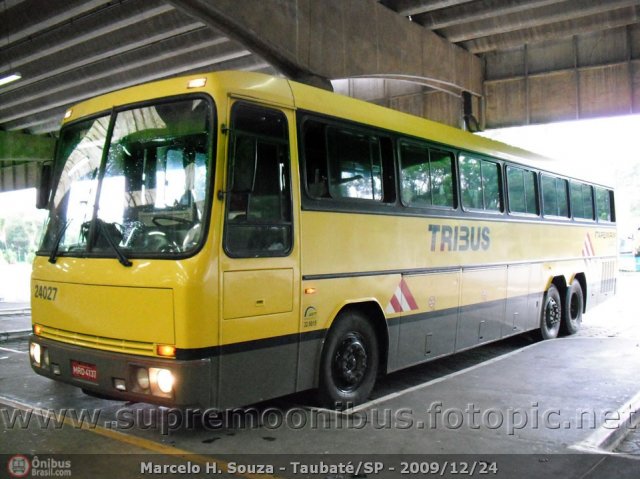 Viação Itapemirim 24027 na cidade de Taubaté, São Paulo, Brasil, por Marcelo H.  Souza. Número da foto: #67601.