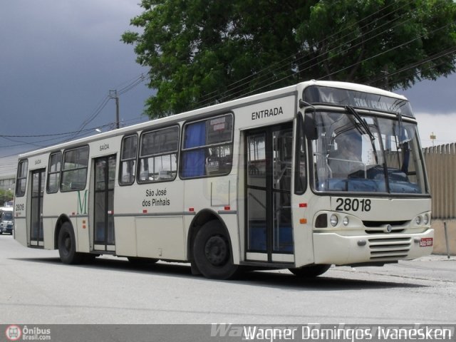 Viação Marumbi 28018 na cidade de Curitiba, Paraná, Brasil, por Wagner Domingos Ivanesken. Número da foto: #67288.