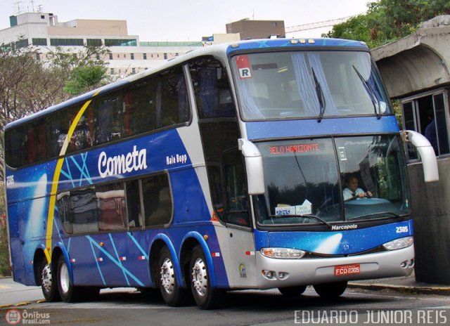 Viação Cometa 2305 na cidade de São Paulo, São Paulo, Brasil, por EDUARDO - SOROCABUS. ID da foto: 206808.