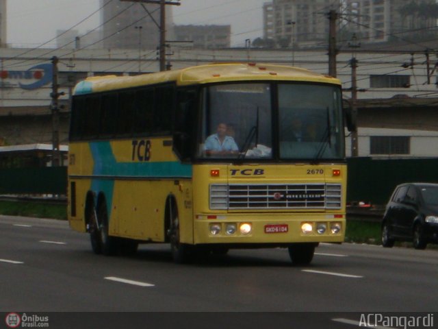 Trans Brasil > TCB - Transporte Coletivo Brasil 2670 na cidade de São Paulo, São Paulo, Brasil, por Antonio Carlos Pangardi. ID da foto: 213861.