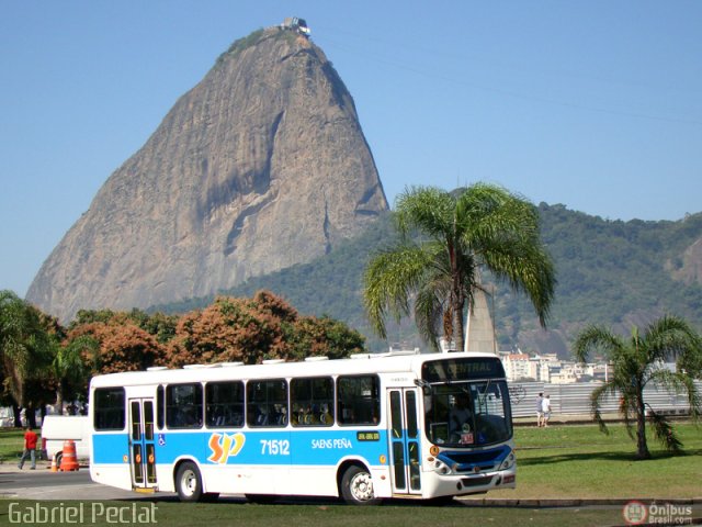 Viação Saens Peña 71512 na cidade de Rio de Janeiro, Rio de Janeiro, Brasil, por Gabriel Peclat. Número da foto: #214821.