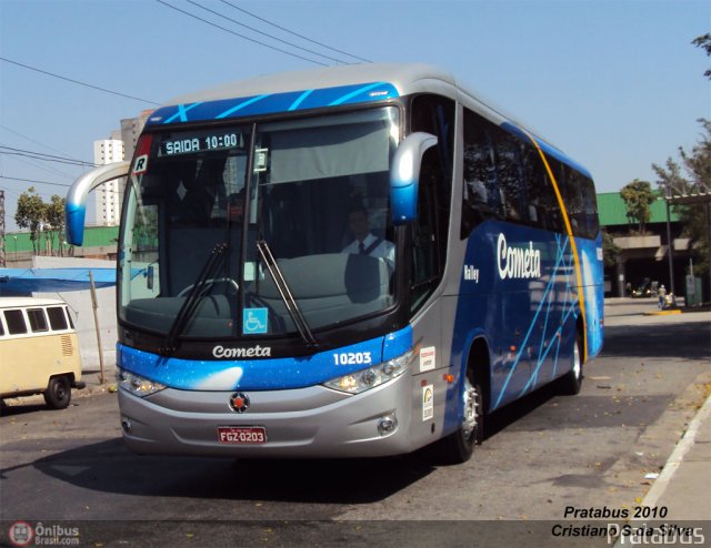 Viação Cometa 10203 na cidade de São Paulo, São Paulo, Brasil, por Cristiano Soares da Silva. ID da foto: 214738.