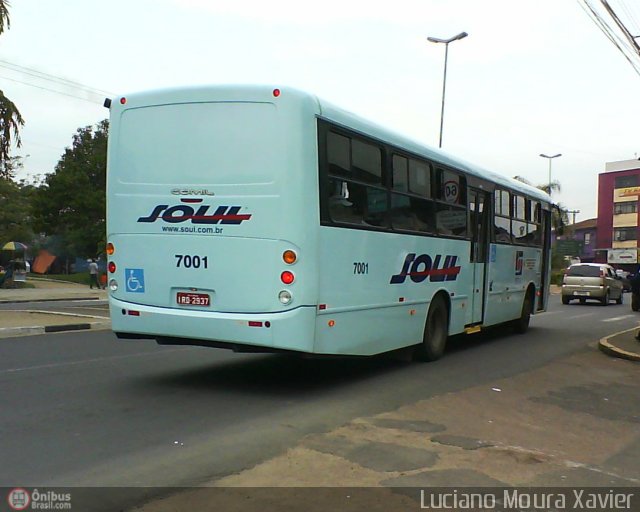 SOUL - Sociedade de Ônibus União Ltda. 7001 na cidade de Alvorada, Rio Grande do Sul, Brasil, por Luciano Moura Xavier. Número da foto: #215344.