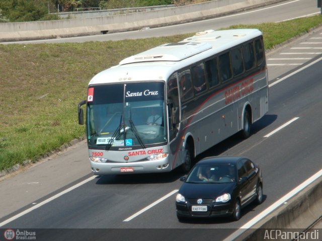 Viação Santa Cruz 7500 na cidade de Atibaia, São Paulo, Brasil, por Antonio Carlos Pangardi. ID da foto: 215149.