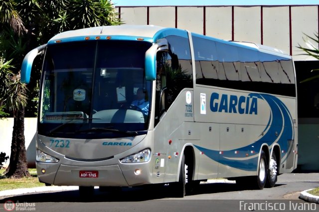 Viação Garcia 7232 na cidade de Ourinhos, São Paulo, Brasil, por Francisco Ivano. Número da foto: #215298.