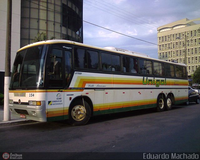 Agaltur Turismo - Unigal Transportes e Turismo 154 na cidade de Porto Alegre, Rio Grande do Sul, Brasil, por Eduardo Machado. Número da foto: #215763.