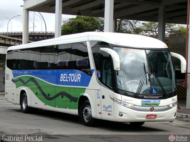 Bel-Tour Transportes e Turismo 361 na cidade de Rio de Janeiro, Rio de Janeiro, Brasil, por Gabriel Peclat. Número da foto: #216528.