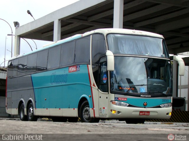 Empresa de Ônibus Nossa Senhora da Penha 35083 na cidade de Rio de Janeiro, Rio de Janeiro, Brasil, por Gabriel Peclat. ID da foto: 217027.