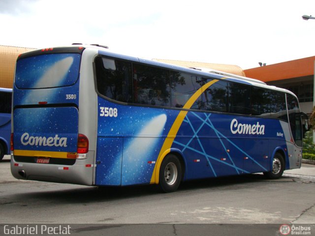 Viação Cometa 3508 na cidade de Rio de Janeiro, Rio de Janeiro, Brasil, por Gabriel Peclat. ID da foto: 217024.