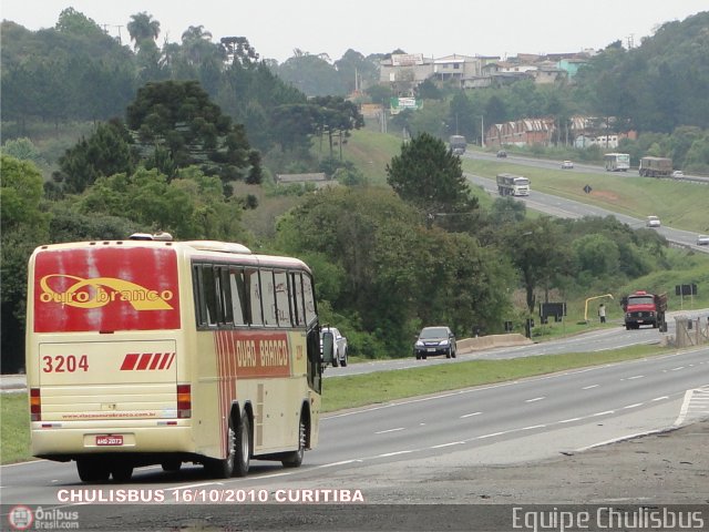 Viação Ouro Branco 3204 na cidade de Curitiba, Paraná, Brasil, por Paulo Roberto Chulis. ID da foto: 217254.