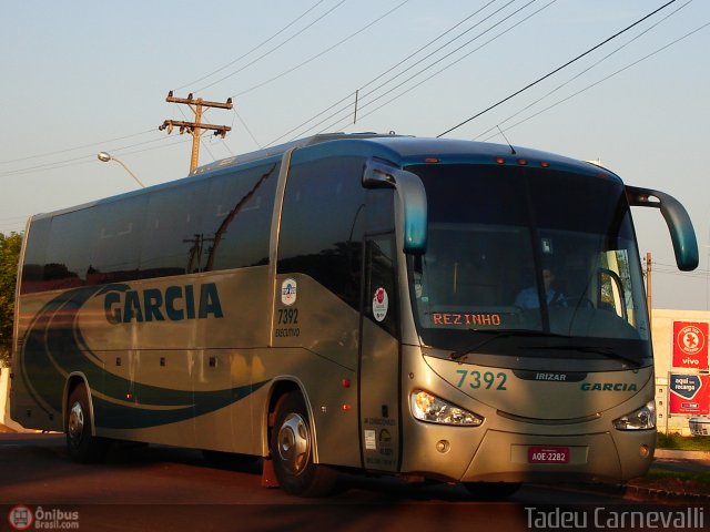 Viação Garcia 7392 na cidade de Cornélio Procópio, Paraná, Brasil, por Tadeu Carnevalli. Número da foto: #217580.