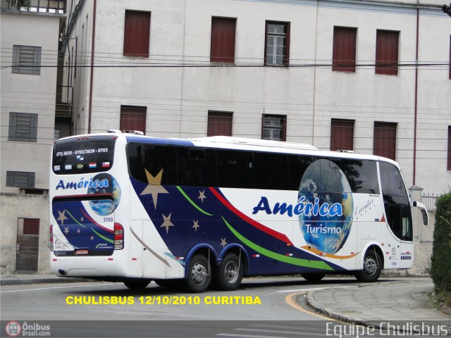 América Turismo 1700 na cidade de Curitiba, Paraná, Brasil, por Paulo Roberto Chulis. Número da foto: #217954.