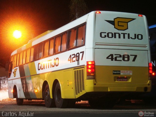 Empresa Gontijo de Transportes 4287 na cidade de Teresina, Piauí, Brasil, por Carlos Aguiar ®. ID da foto: 217993.