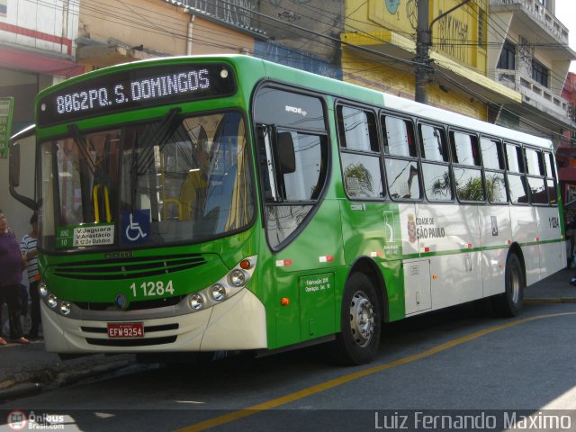 Viação Santa Brígida 1 1284 na cidade de São Paulo, São Paulo, Brasil, por Luiz Fernando Maximo. ID da foto: 218522.