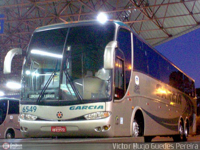 Viação Garcia 6549 na cidade de Maringá, Paraná, Brasil, por Victor Hugo Guedes Pereira. Número da foto: #218143.