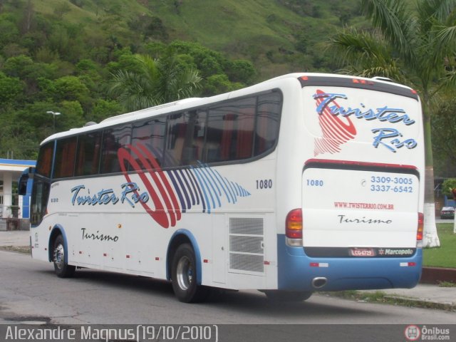 Twister Rio Transporte e Turismo 1080 na cidade de Rio de Janeiro, Rio de Janeiro, Brasil, por Alexandre  Magnus. ID da foto: 219038.