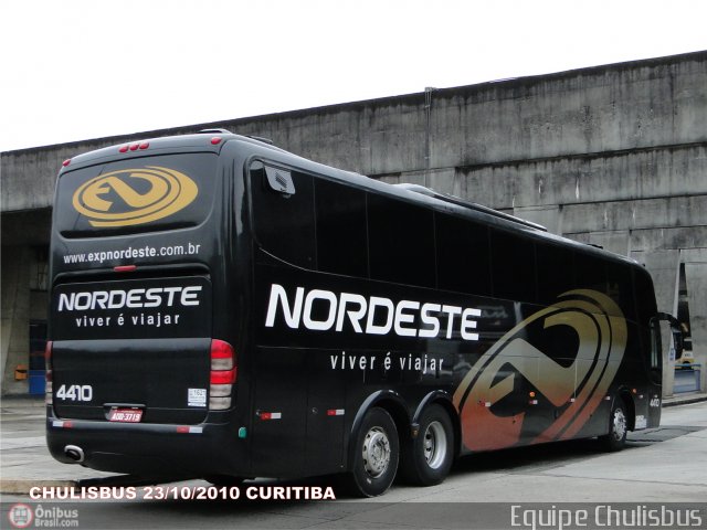 Expresso Nordeste 4410 na cidade de Curitiba, Paraná, Brasil, por Paulo Roberto Chulis. Número da foto: #220248.