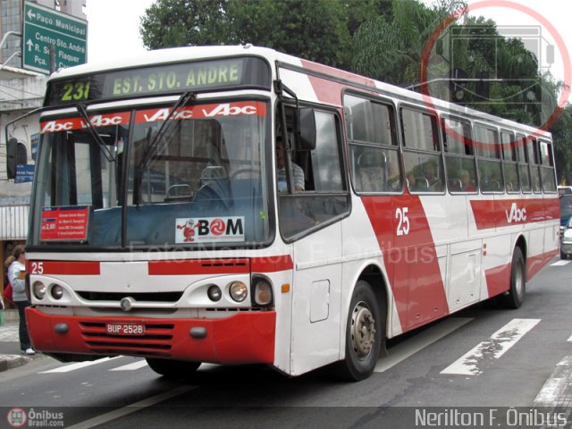 Auto Viação ABC 25 na cidade de Santo André, São Paulo, Brasil, por Nerilton F.  ônibus. Número da foto: #220489.