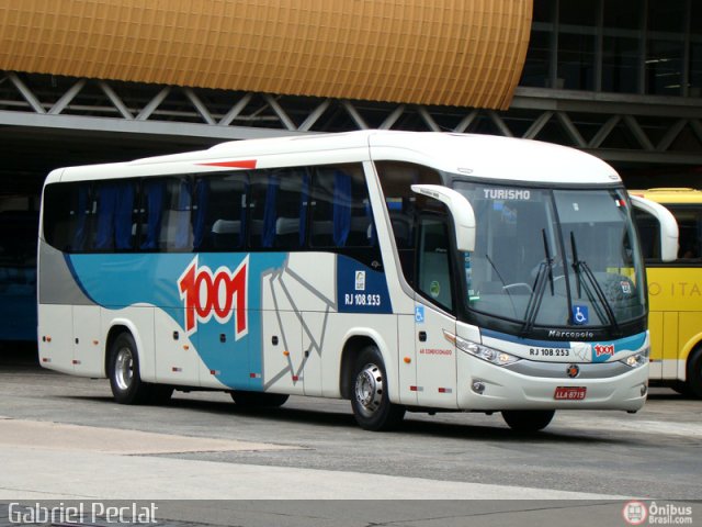 Auto Viação 1001 RJ 108.253 na cidade de Rio de Janeiro, Rio de Janeiro, Brasil, por Gabriel Peclat. Número da foto: #221182.
