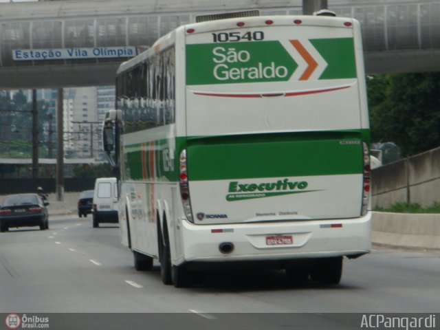 Cia. São Geraldo de Viação 10540 na cidade de São Paulo, São Paulo, Brasil, por Antonio Carlos Pangardi. Número da foto: #220847.