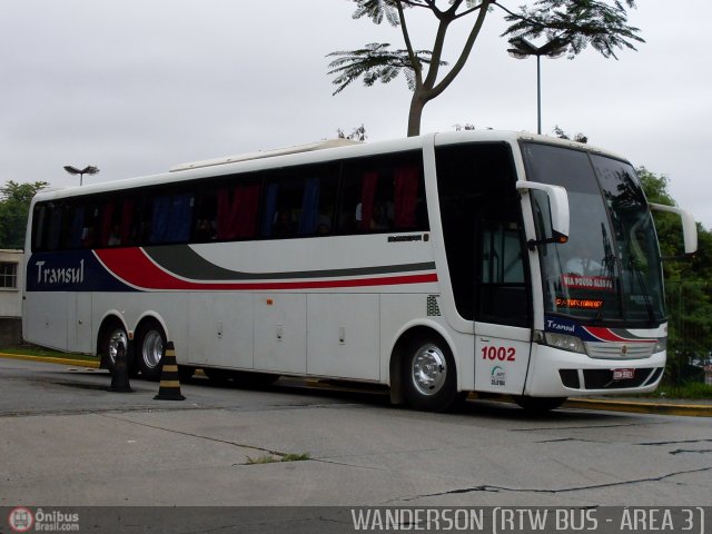 Transul Transportes Coletivos 1002 na cidade de São Paulo, São Paulo, Brasil, por Wanderson Costa Silva. Número da foto: #221737.