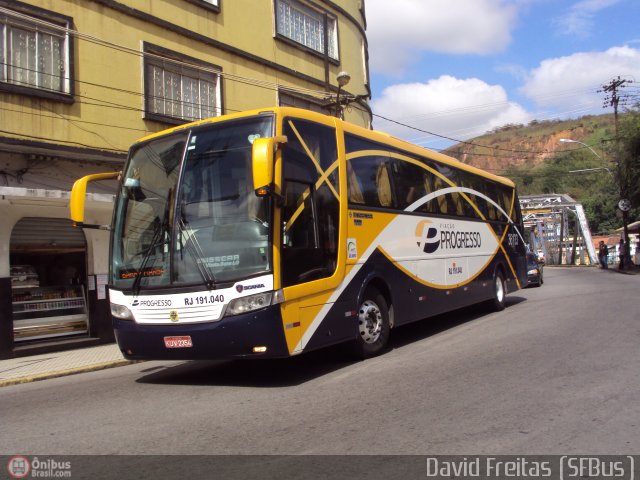 Viação Progresso RJ 191.040 na cidade de Barra do Piraí, Rio de Janeiro, Brasil, por David Freitas. Número da foto: #222459.