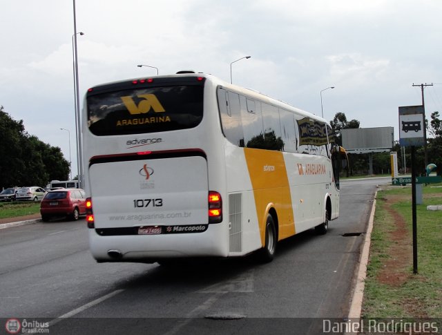 Viação Araguarina 10713 na cidade de Brasília, Distrito Federal, Brasil, por Daniel Rodrigues. Número da foto: #222616.