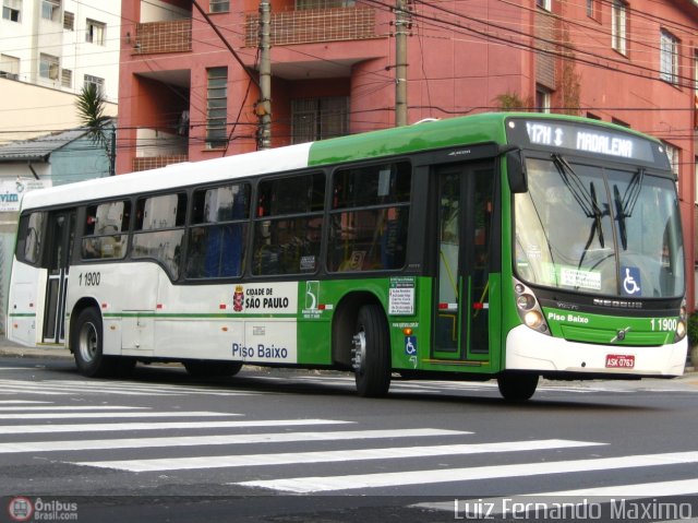 Viação Santa Brígida 1 1900 na cidade de São Paulo, São Paulo, Brasil, por Luiz Fernando Maximo. ID da foto: 223716.