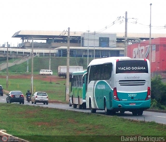 Viação Goiânia 30907 na cidade de Brasília, Distrito Federal, Brasil, por Daniel Rodrigues. ID da foto: 223430.