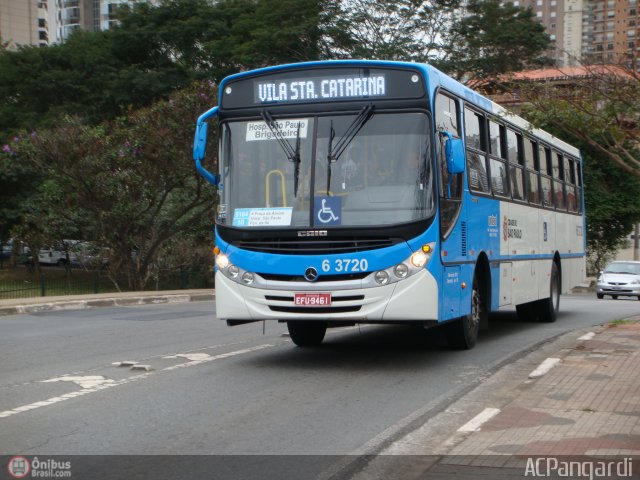 Viação Paratodos > São Jorge > Metropolitana São Paulo > Mobibrasil 6 3720 na cidade de São Paulo, São Paulo, Brasil, por Antonio Carlos Pangardi. Número da foto: #224730.