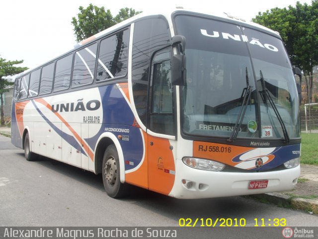 Expresso União 10079 na cidade de Rio de Janeiro, Rio de Janeiro, Brasil, por Alexandre  Magnus. Número da foto: #208484.